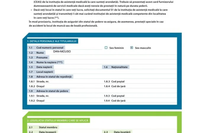 Documentul portabil A1 – importanta lui in criza COVID 19 Documentul portabil A1 – importanta lui in criza COVID 19
